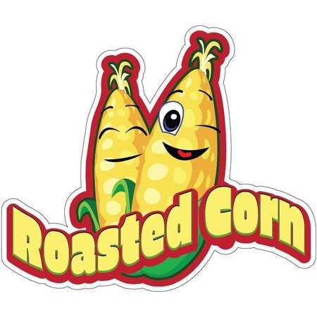 SIGNMISSION Roasted Corn Decal Concession Stand Food Truck Sticker, 12" x 4.5", D-DC-12 Roasted Corn19 D-DC-12 Roasted Corn19